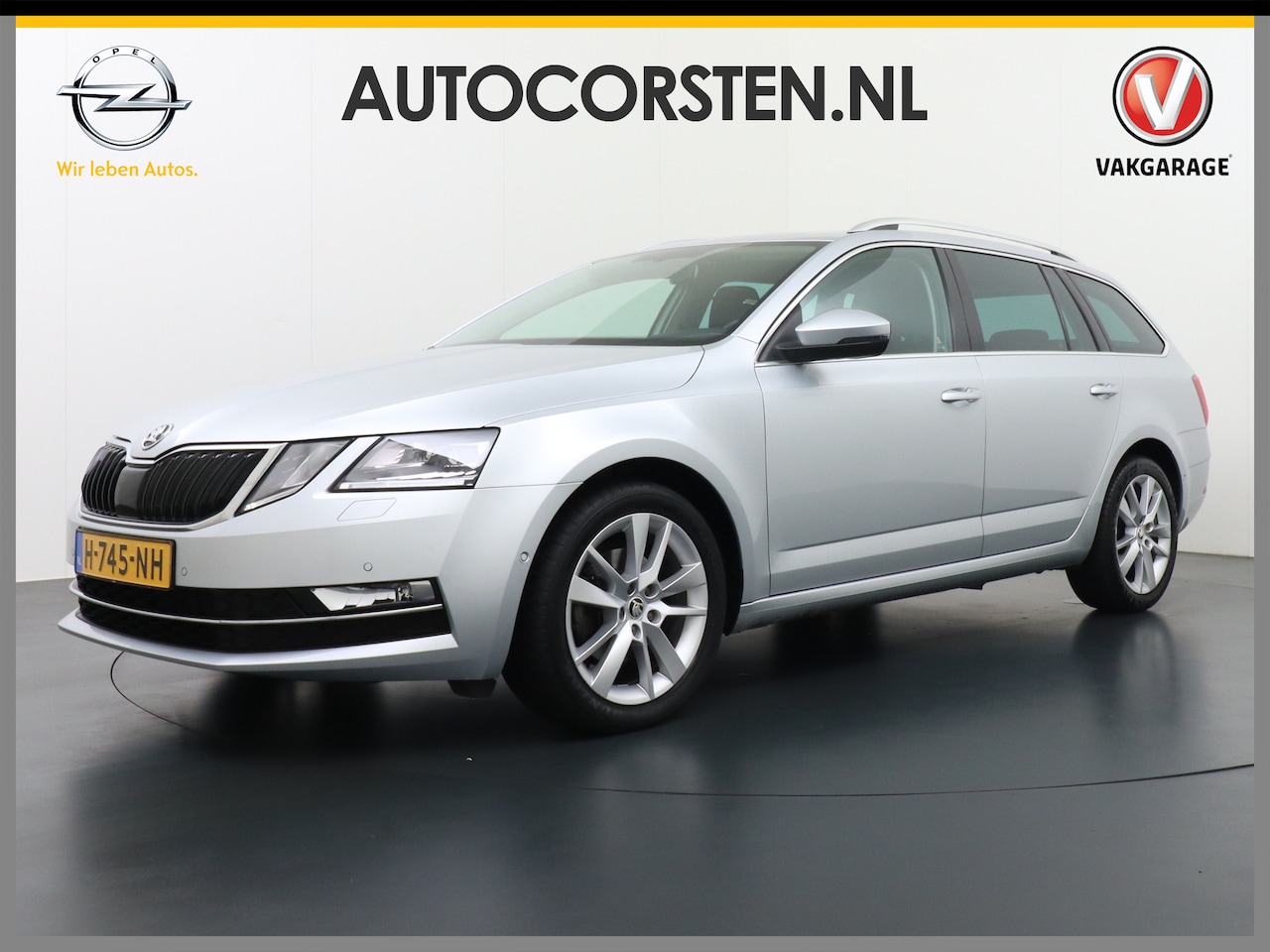 Skoda Octavia Combi - 1.5T-150PK AUT-7 Navi Apple Carplay Android 17" Ecc Stoelverwarming Voorruitverwarming DAB - AutoWereld.nl