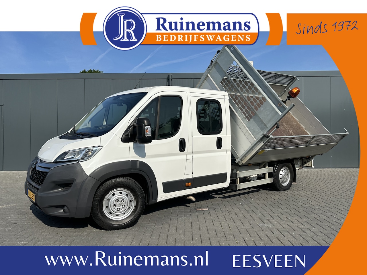 Citroën Jumper - 2.2 HDI 150 PK ZWAAR / 3 ZIJDIGE KIPPER / 49.400 KM / L4 MAXI / 1e EIG. / 7 PERSOONS DUBBE - AutoWereld.nl