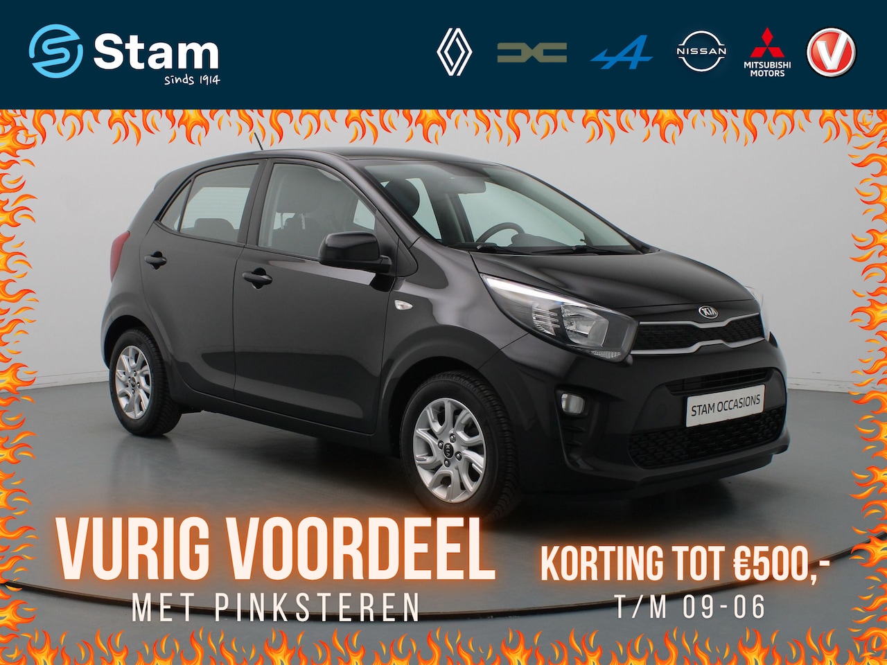 Kia Picanto - 65pk CVVT EconomyPlusLine Airco | Bluetooth | Radio - AutoWereld.nl