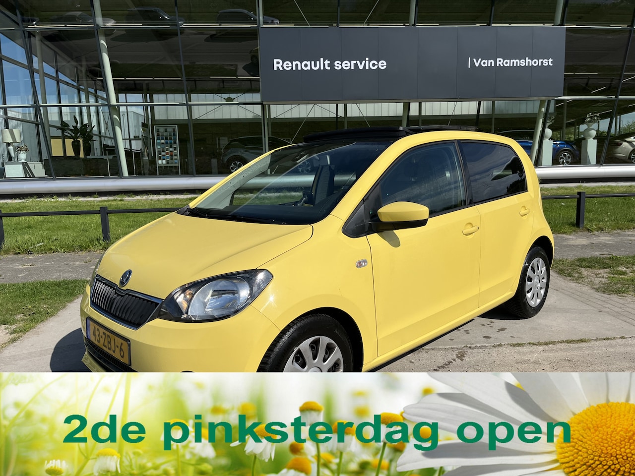 Skoda Citigo - 1.0 Greentech Tour / Airco / Schuif-Kanteldak / PDC Achter / NAP / Radio / 2e Pinksterdag - AutoWereld.nl