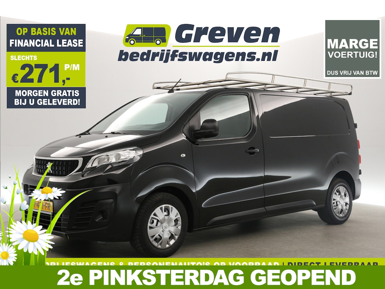 Peugeot Expert - 226S 1.6 BlueHDI L2H1 | MARGE! | Airco Cruise Carplay Navigatie PDC 3 Persoons Imperiaal E - AutoWereld.nl