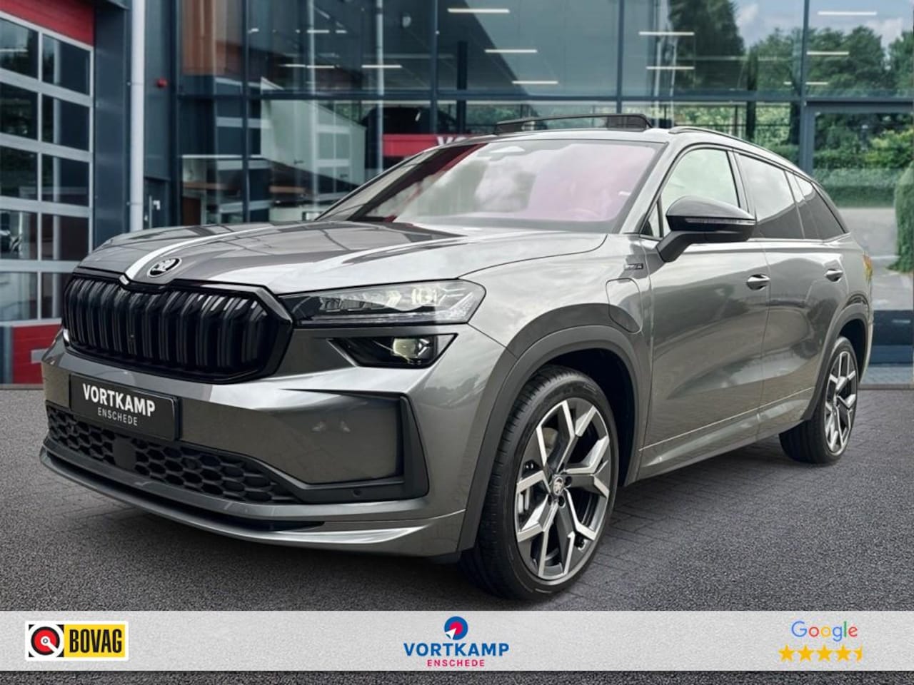Skoda Kodiaq - 1.5 TSI E-HYBRID SPORTLINE PANO-DAK/TREKHAAK/CAMERA/MEMORY/NAVI - AutoWereld.nl