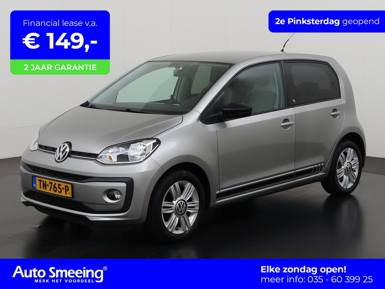 Volkswagen Up! - 1.0 BMT high up! | Stoelverwarming | Parkeersensor | Lichtmetalen Velgen | Zondag Open! - AutoWereld.nl