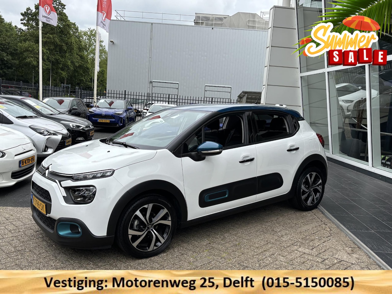 Citroën C3 - 1.2 SHINE 110 PK 1e EIG. TOT 2 JR GARANTIE* NAVI.CRUISE.CLIMATE.BI-TONE.SLECHTS 47.412KM - AutoWereld.nl