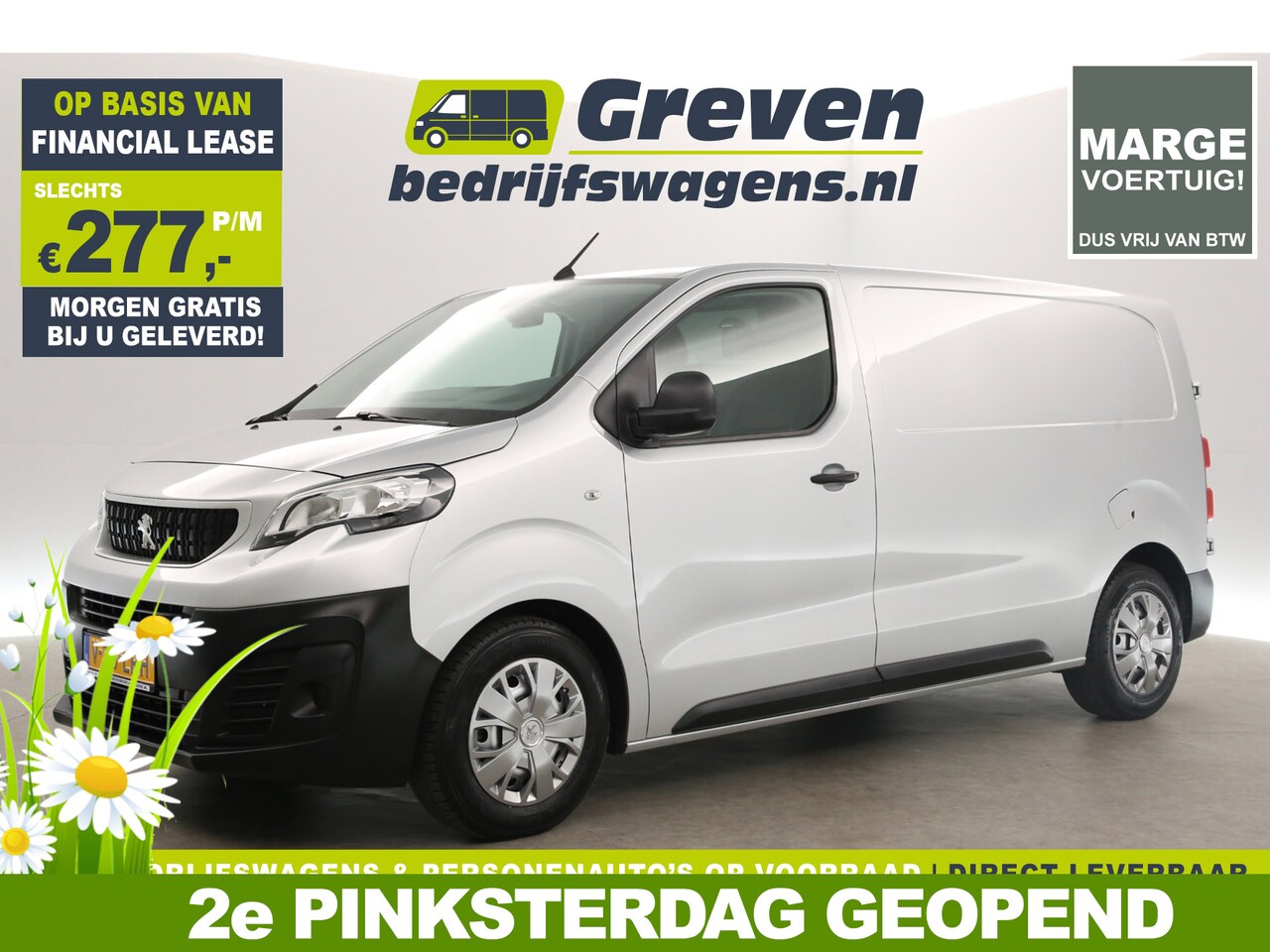 Peugeot Expert - 1.6 BlueHDI L2H1 | MARGE! | Airco Carplay Cruise Navigatie Parkeersensoren Elektrpakket - AutoWereld.nl