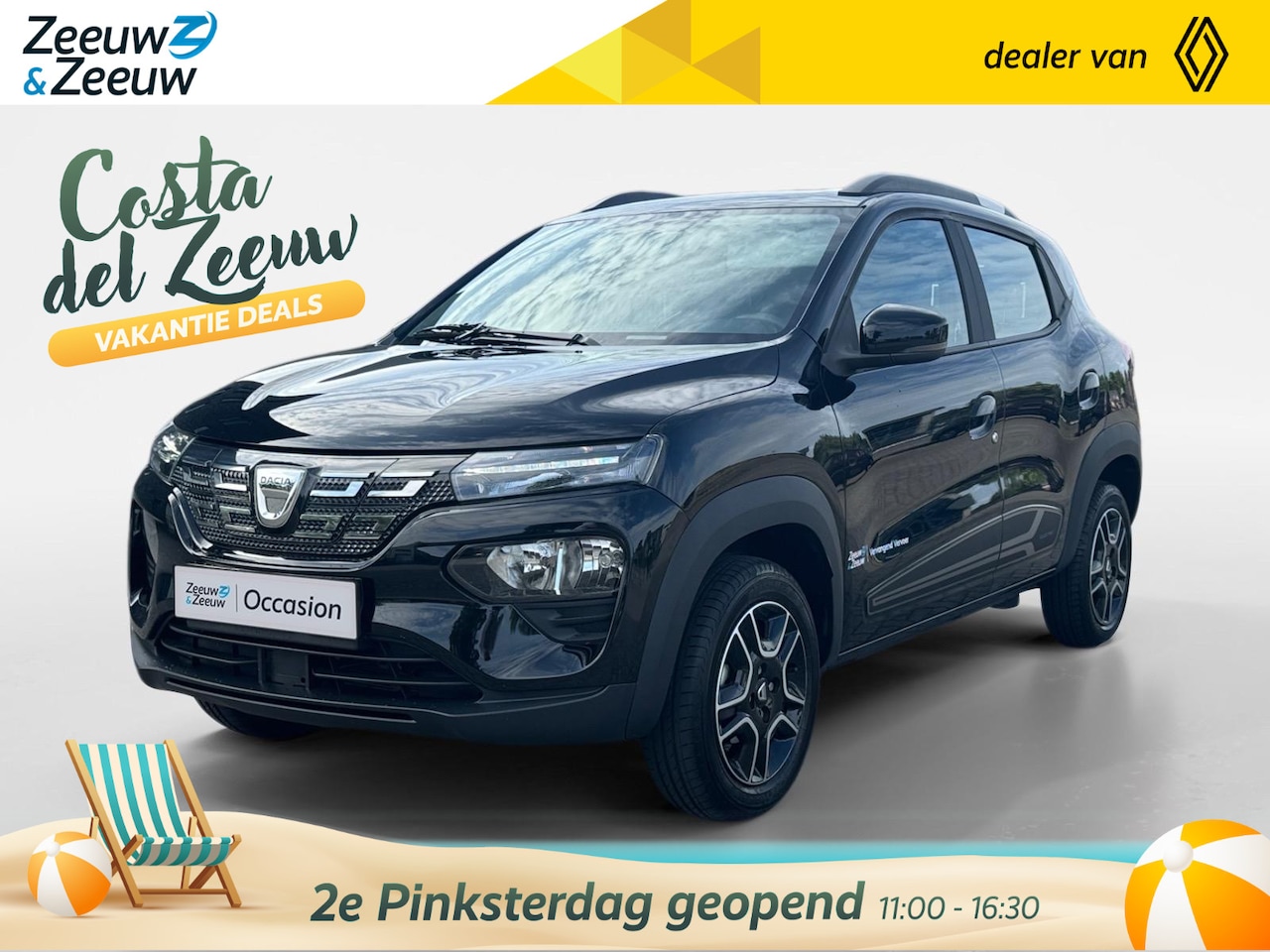 Dacia Spring - Comfort 27 kWh Automaat | DEMO | Airco | Bluetooth | Lichtmetalen Velgen | Elektrische Ram - AutoWereld.nl