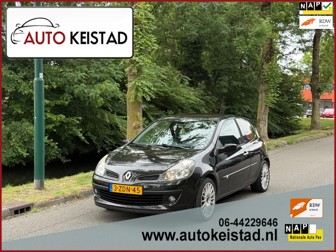 Renault Clio - 1.6-16V DYNAMIQUE CLIMA/ 1 JAAR APK! ORIGINELE KILOMETERS! - AutoWereld.nl