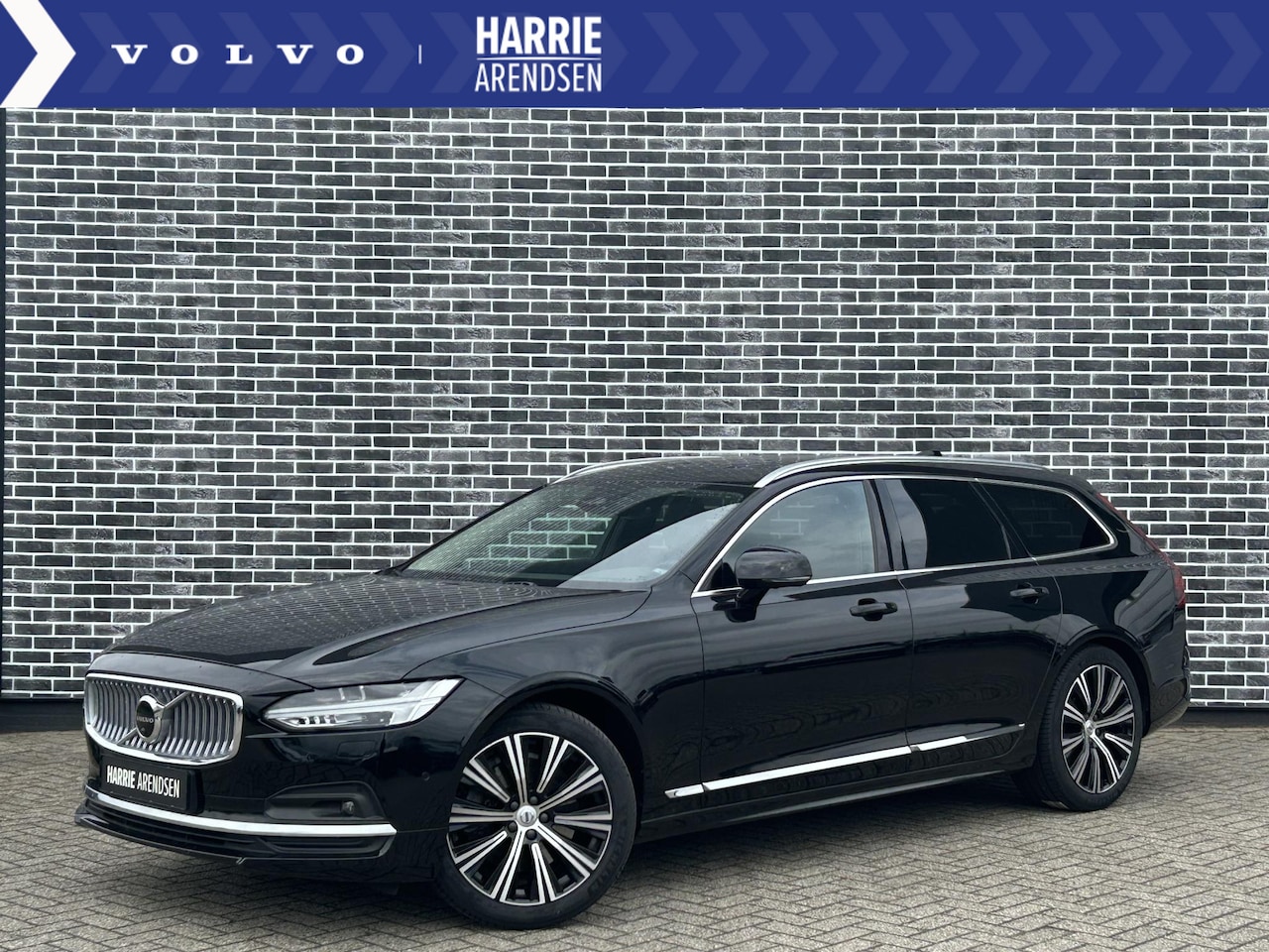 Volvo V90 - B4 Plus Bright | Google Navigatie | 360gr Parkeercamera | Trekhaak | lederen bekleding | P - AutoWereld.nl