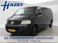 Volkswagen Transporter - 2.5 TDI 130 PK LANG 340 DUBBEL CABINE 6-PERS. + APPLE CARPLAY / TREKHAAK / AIRCO