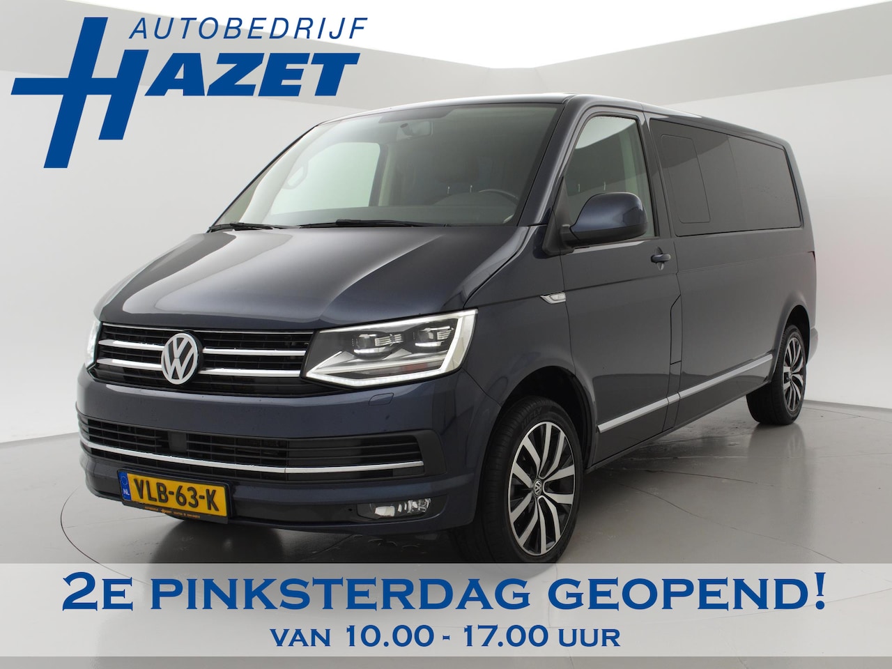 Volkswagen Transporter Caravelle - 2.0 TDI 204 PK DSG DUBBEL CABINE + LEDER | 18 INCH | LED | STOELVERWARMING - AutoWereld.nl