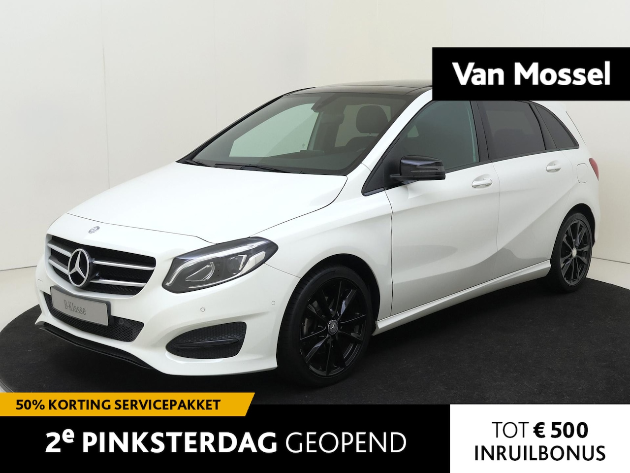 Mercedes-Benz B-klasse - 180 | PANORAMADAK | AUTOMAAT | NIGHT PAKKET | STOELVERWARMING | LEDER | - AutoWereld.nl