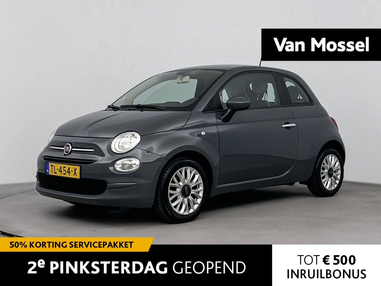 Fiat 500 - 1.2 Lounge | Airco | Licht metalen velgen | Cruise control | Bluetooth | - AutoWereld.nl