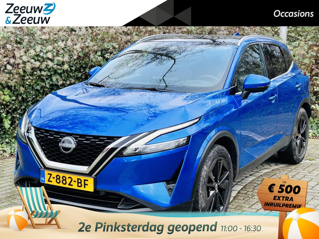 Nissan Qashqai - 1.3 MHEV Xtronic Tekna Apple Carplay/Android Auto, lichtmetalen velgen 19" , climate , cru - AutoWereld.nl