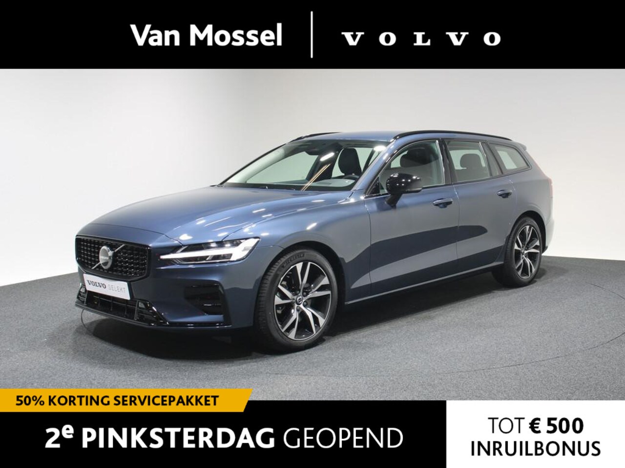 Volvo V60 - B4 Plus Dark | Trekhaak | Navigatie | Leder | Elektrisch verstelbare bestuurderstoel met g - AutoWereld.nl