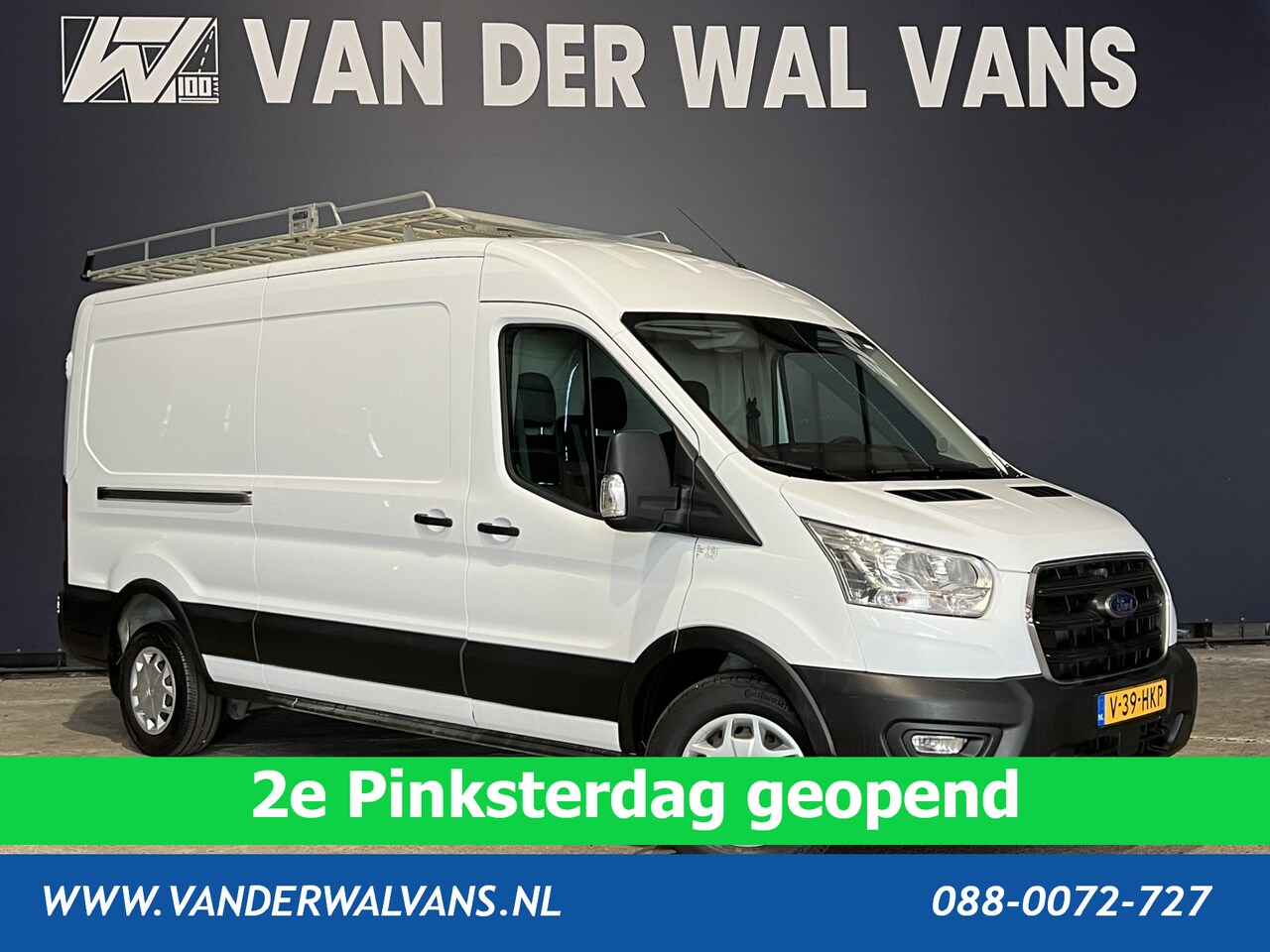 Ford Transit - 2.0 TDCI 131pk L3H2 Euro6 # Airco | 2800kg Trekhaak | Imperiaal | LED | Trap | Cruisecontr - AutoWereld.nl