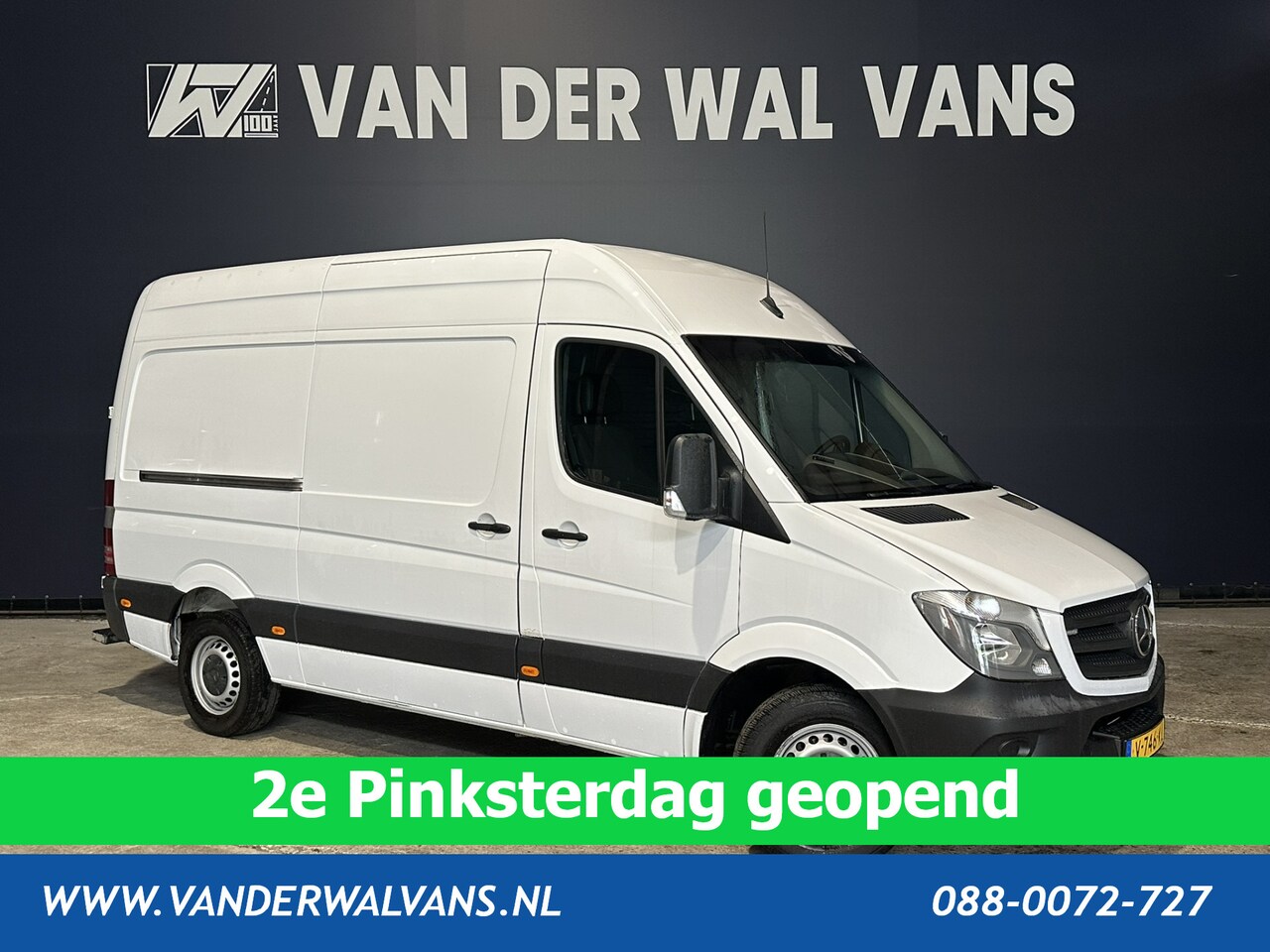 Mercedes-Benz Sprinter - 316 CDI 163pk L2H2 Euro6 Airco | Cruisecontrol | 2800kg Trekhaak Parkeersensoren - AutoWereld.nl