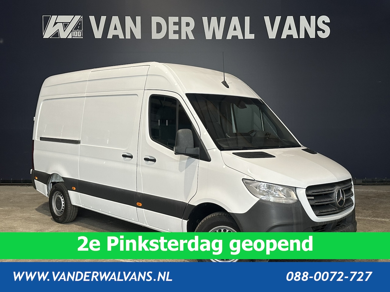 Mercedes-Benz Sprinter - 316 CDI 164pk L2H2 3500kg Trekhaak Euro6 RIJKLAAR Airco | Camera | Apple Carplay Android A - AutoWereld.nl