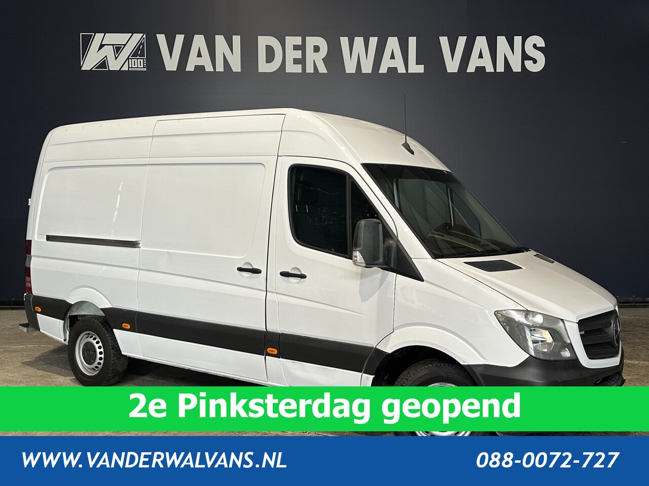 Mercedes-Benz Sprinter - 316 CDI 163 pk L2H2 Euro6 ** Airco | 2800kg Trekhaak | Cruisecontrol Parkeersensoren - AutoWereld.nl