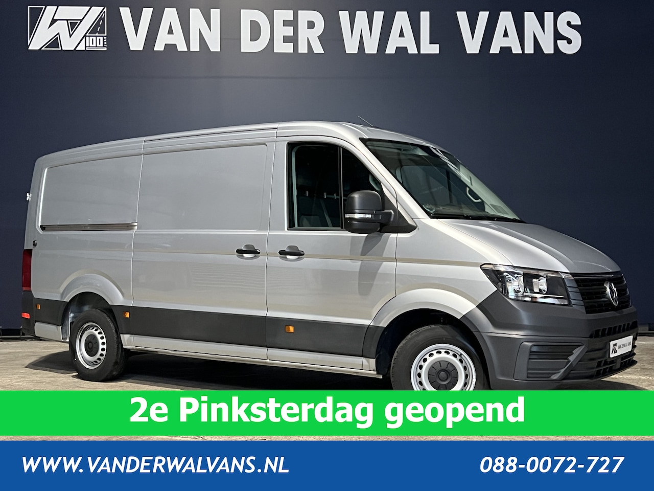 Volkswagen Crafter - 2.0 TDI 141pk L3H2 L2H1 Euro6 Airco | Camera | Apple Carplay | Android Auto Bijrijdersbank - AutoWereld.nl