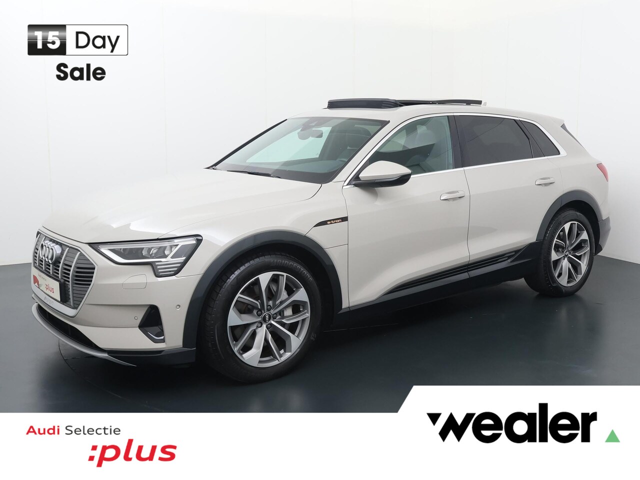 Audi e-tron - e-tron 55 quattro advanced 95 kWh | 408 PK | SoH 100% | Trekhaak | Panoramadak | Verwarmde - AutoWereld.nl