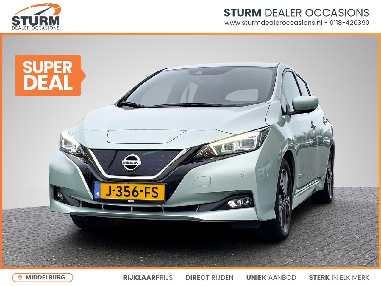 Nissan LEAF - Tekna 40 kWh | ProPILOT | Leder/Alcantara | Adapt. Cruise Control | 360° Camera | Dodehoek - AutoWereld.nl