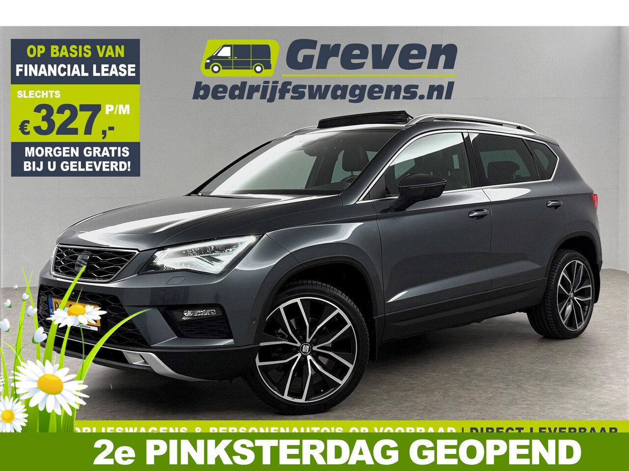 Seat Ateca - 1.4 EcoTSI Xcellence 150PK Pano Sfeer Carplay Clima Cruise 360Camera Navi 19"LMV LED PDC - AutoWereld.nl