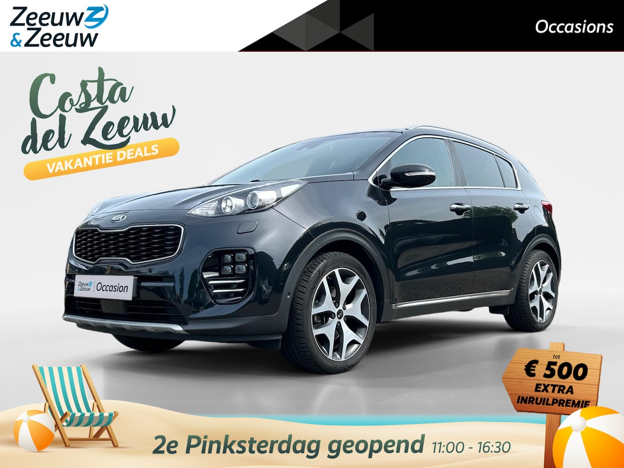 Kia Sportage - 1.6 T-GDI 4WD GT-Line Lederen bekleding | Stoel verwarming + stuurverwarming | Elektrische - AutoWereld.nl