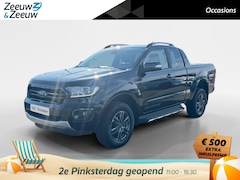 Ford Ranger - 2.0 EcoBlue Wildtrak Supercab 213 pk Automaat | 4x4 | Navigatie | Lederen bekleding | Trek
