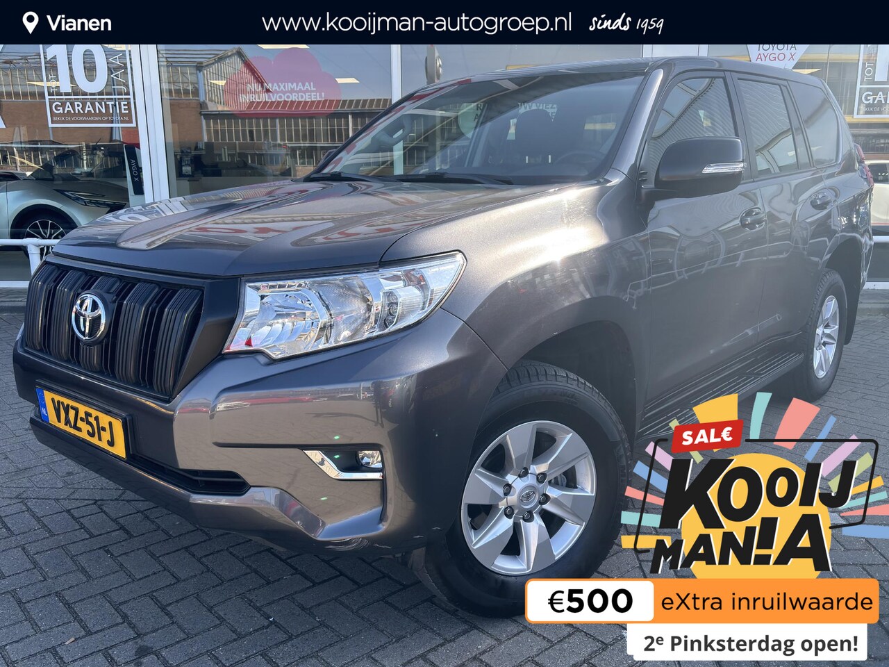 Toyota Land Cruiser Challenger - 2.8 D-4D VAN Grijs kenteken 3000kg trekgewicht met o.a. Leder, Trekhaak, Navigatie. WINDOW - AutoWereld.nl