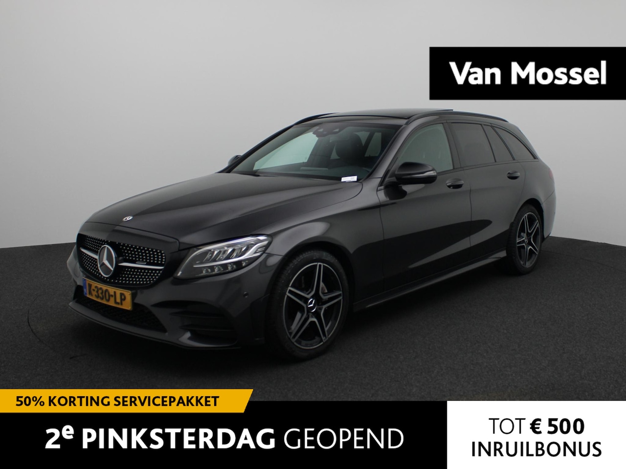 Mercedes-Benz C-klasse Estate - 180 Business Solution AMG | PANORAMADAK | ACHTERUITRIJCAMERA | STOELVERWARMING | NAVIGATIE - AutoWereld.nl