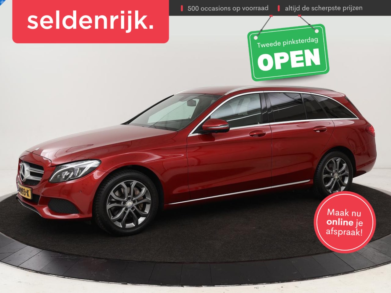 Mercedes-Benz C-klasse - 250 Avantgarde | Luchtvering | 360 camera | Trekhaak | Full LED | Navigatie | Half leder | - AutoWereld.nl