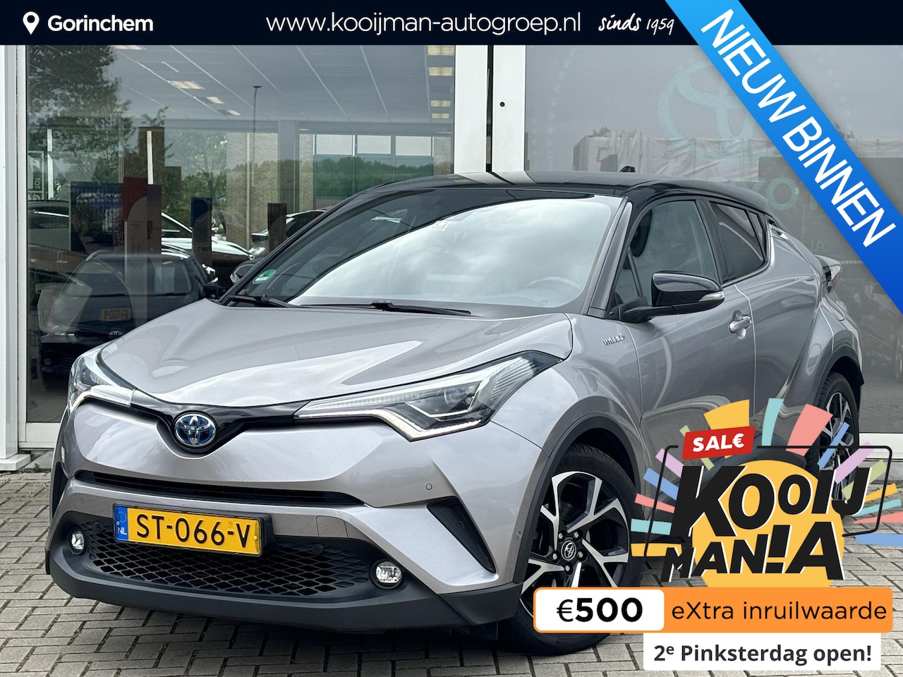 Toyota C-HR - 1.8 Hybrid Bi-Tone | Leder | Stoelverwarming | Zomer + winterbanden | Parkeersensoren voor - AutoWereld.nl