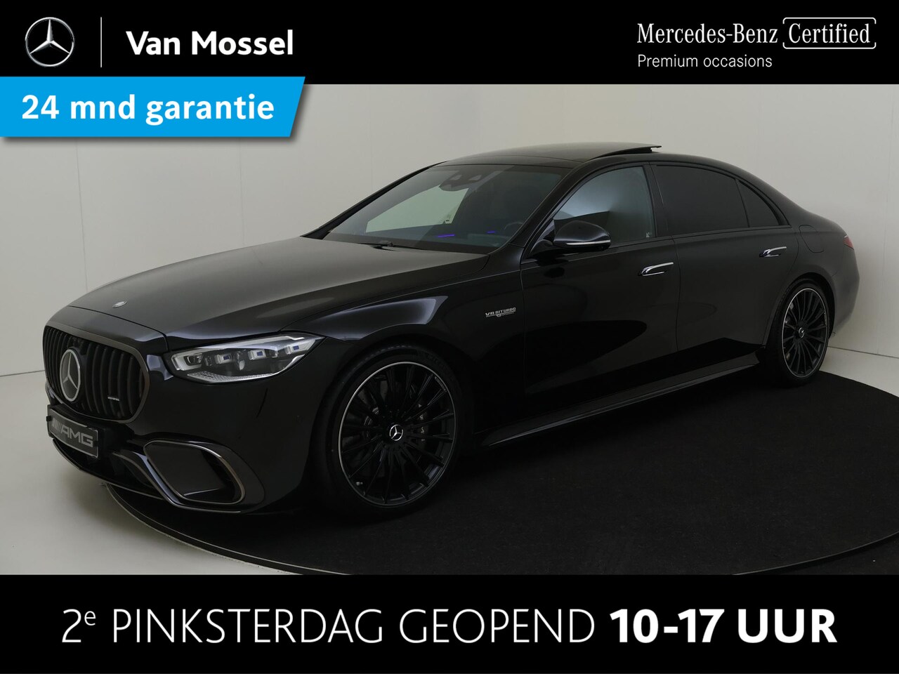 Mercedes-Benz S-klasse - AMG 63 S E Performance /Panoramadak /Rijassistentiepakket /Achterasbesturing /Massage stoe - AutoWereld.nl