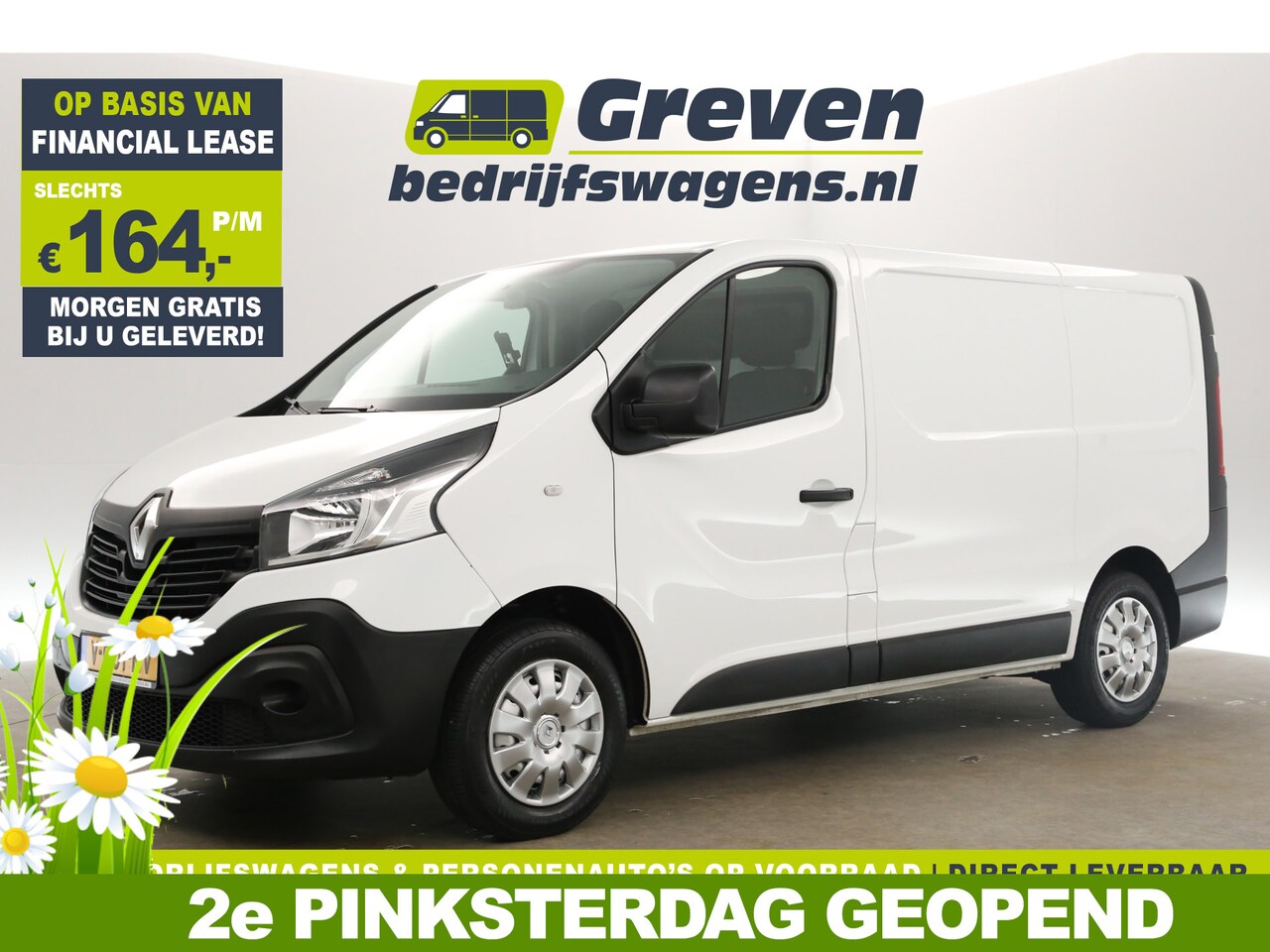 Renault Trafic - 1.6 dCi T29 L1H1 Airco Navigatie Parkeersensoren Elektrpakket Schuifdeur - AutoWereld.nl