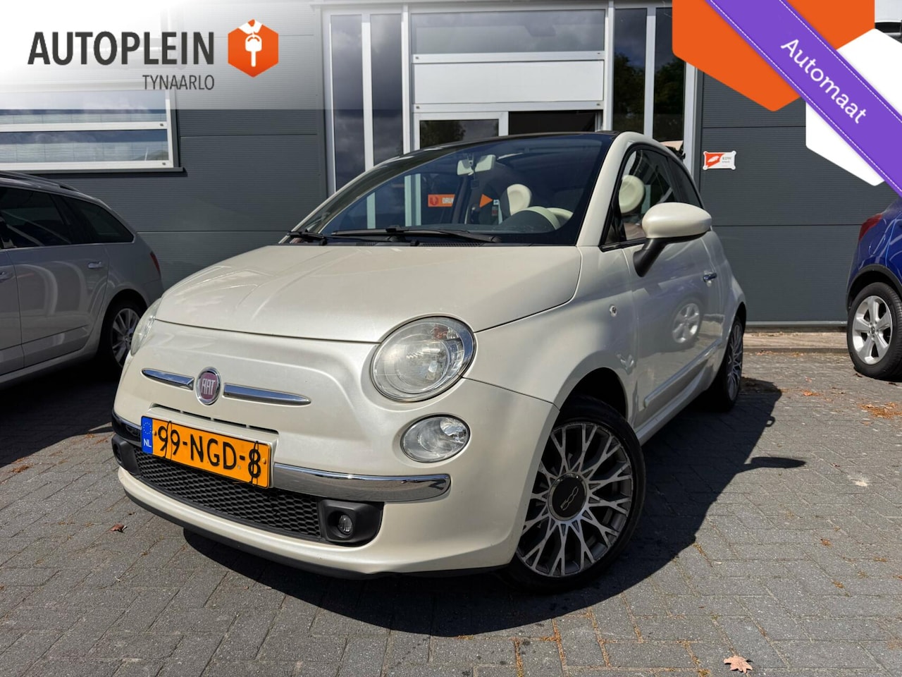 Fiat 500 C - 1.2 Lounge Cabrio Automaat|1e eig|*Airco*|PDC|NAP - AutoWereld.nl