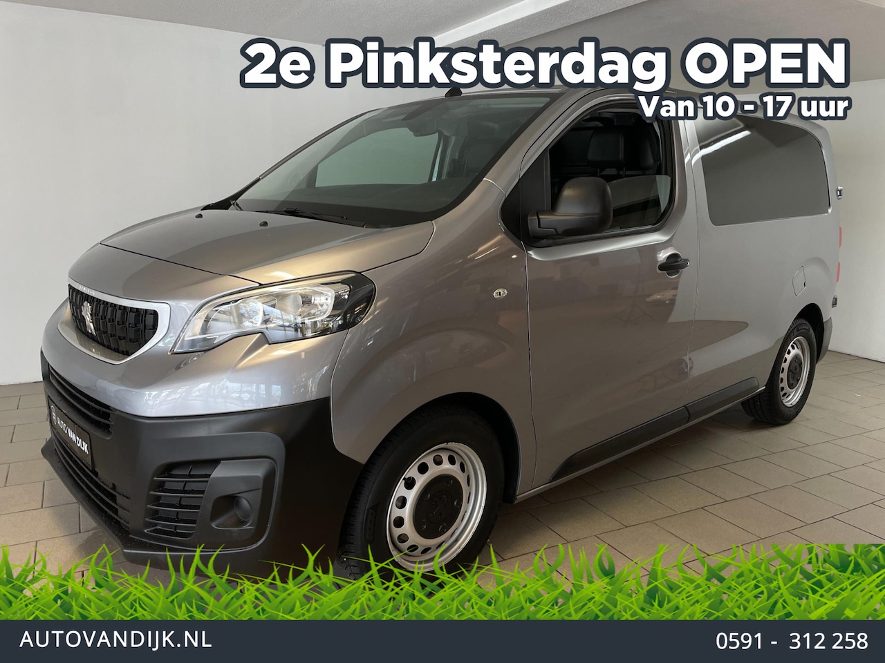 Peugeot Expert - 1.6 BlueHDI 95 Compact Premium AIRCO CRUISE PDC 3-ZITS ZEER NETTE BUS - AutoWereld.nl
