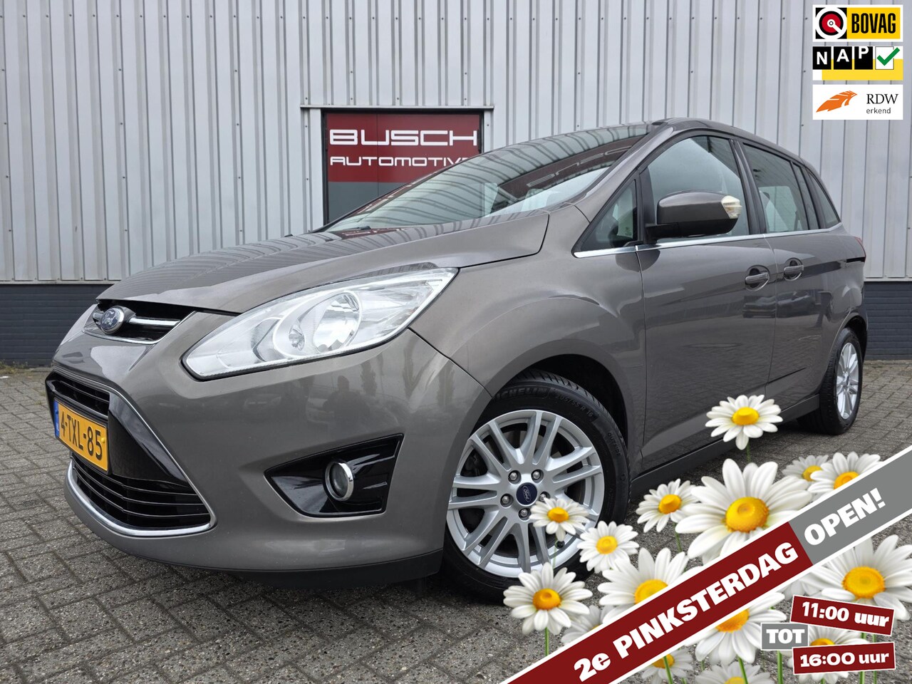 Ford Grand C-Max - 1.0 Titanium | VAN 1e EIGENAAR | TREKHAAK | - AutoWereld.nl