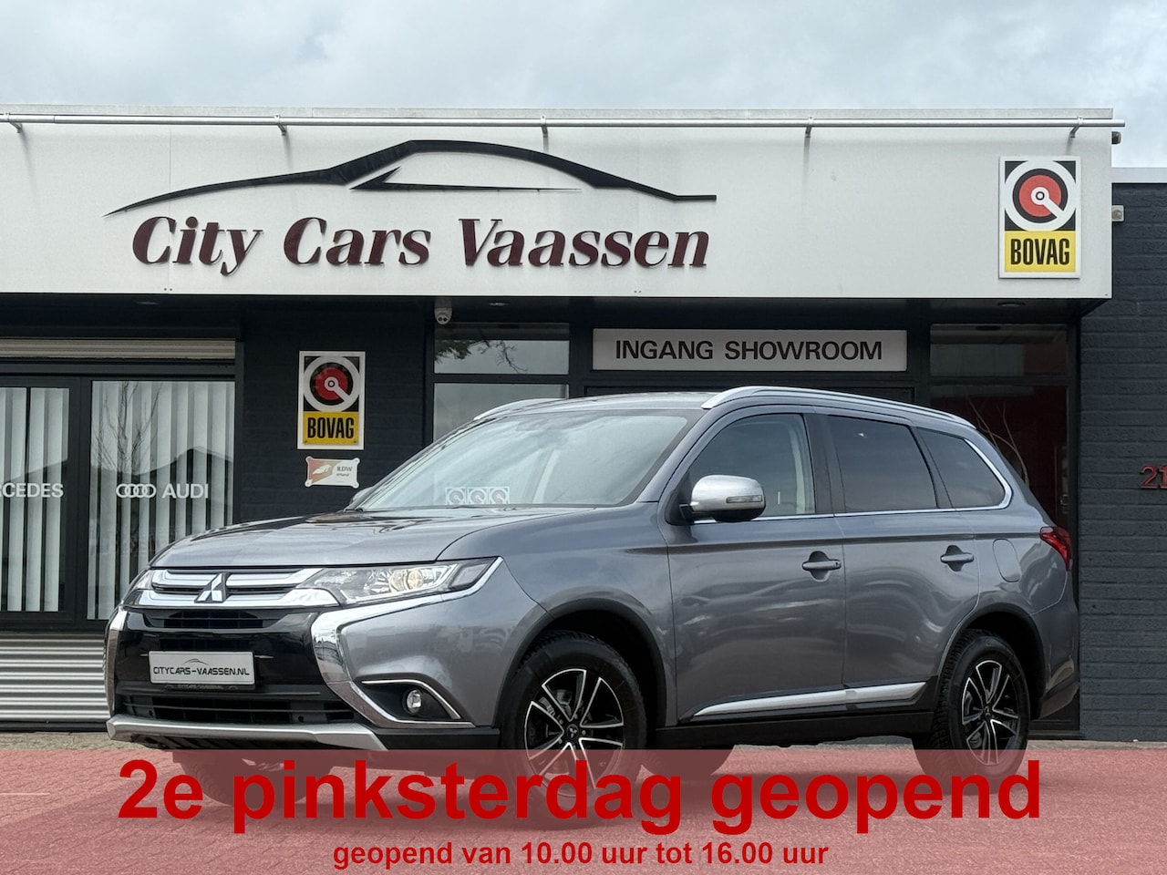 Mitsubishi Outlander - 2.0 150 pk apple carplay camera climate ctr cruise ctr lmv 16 inch led afn trekhaak 1e eig - AutoWereld.nl