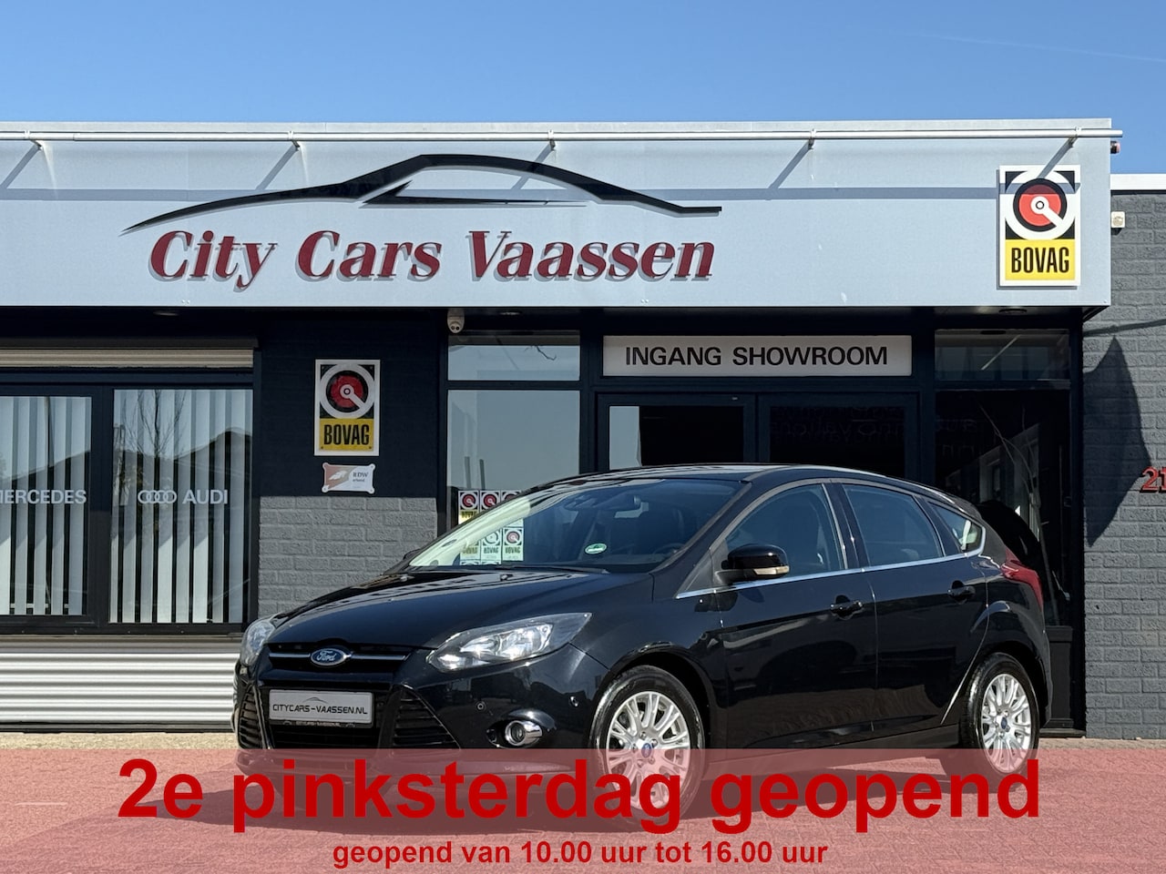 Ford Focus - 1.6 EcoBoost Titanium 150 pk nieuwe apk climate ctr cruise ctr pdc v/a lmv 16 inch start/s - AutoWereld.nl
