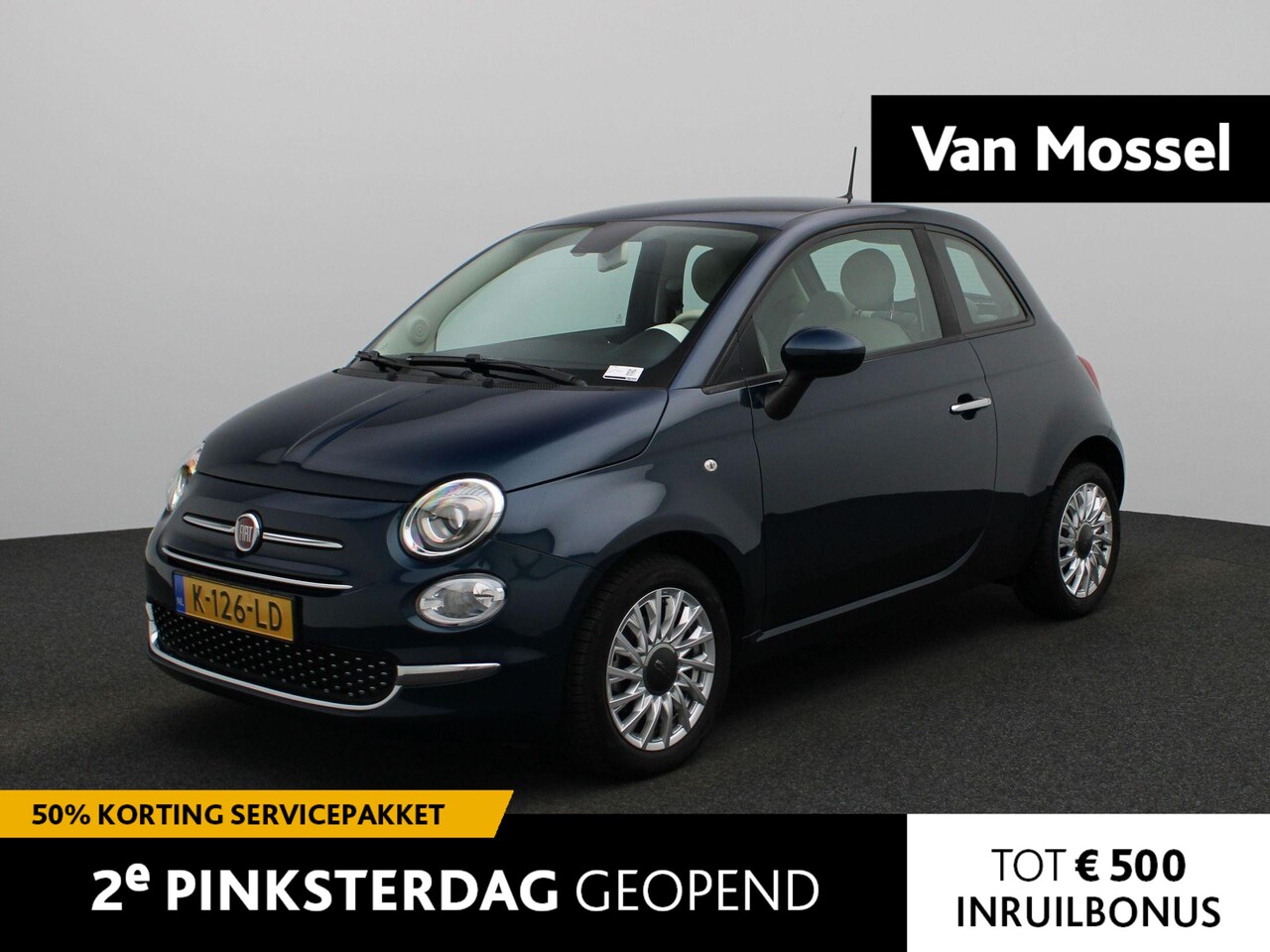 Fiat 500 - 1.0 Hybrid Lounge | Apple Carplay/Android Auto | Cruise Controle | Airco | Parkeersensoren - AutoWereld.nl