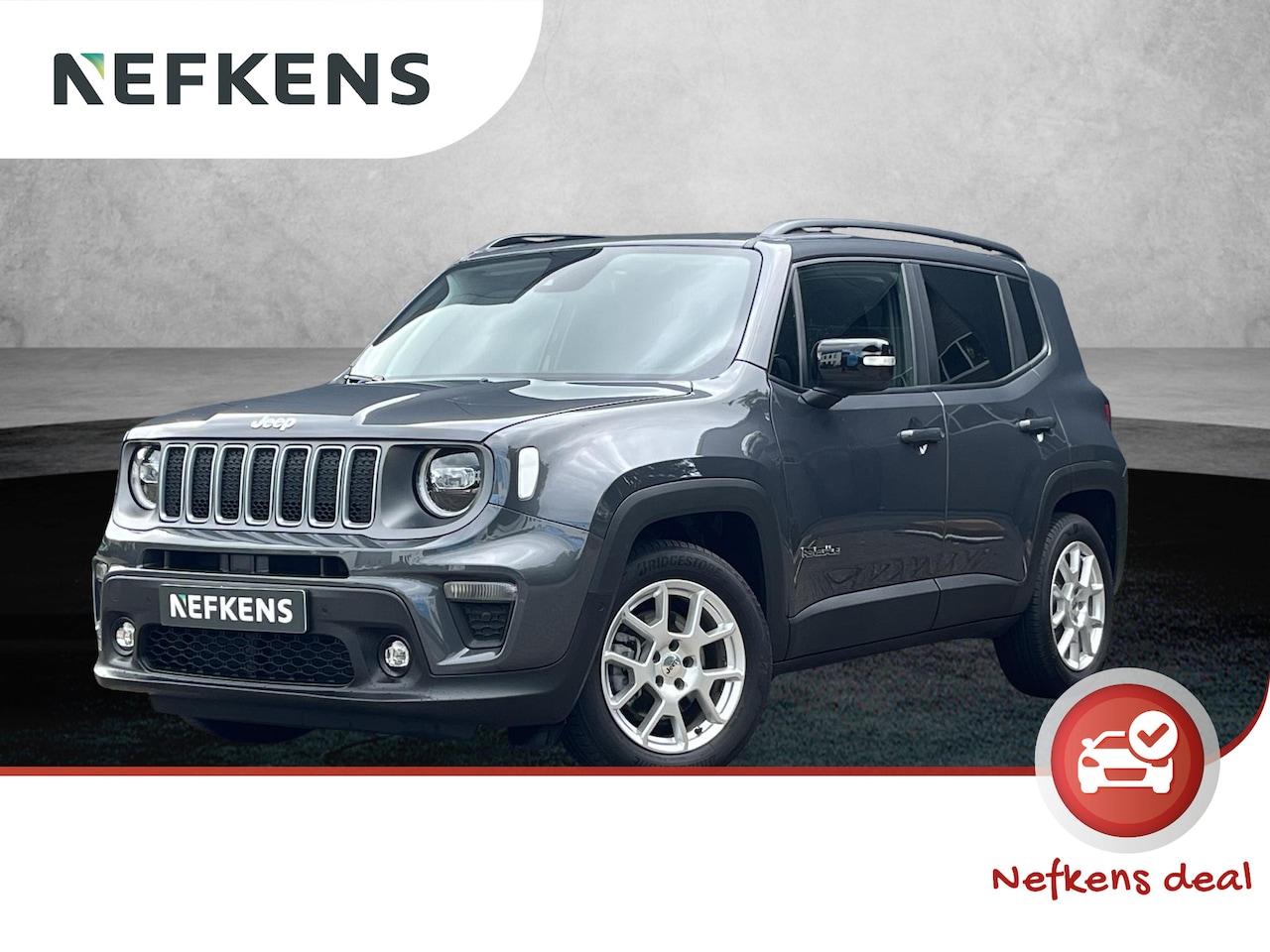 Jeep Renegade - 1.5T 130pk e-Hybrid Limited Automaat | Achteruitrijcamera | Navigatie | Climate | P.Glass - AutoWereld.nl