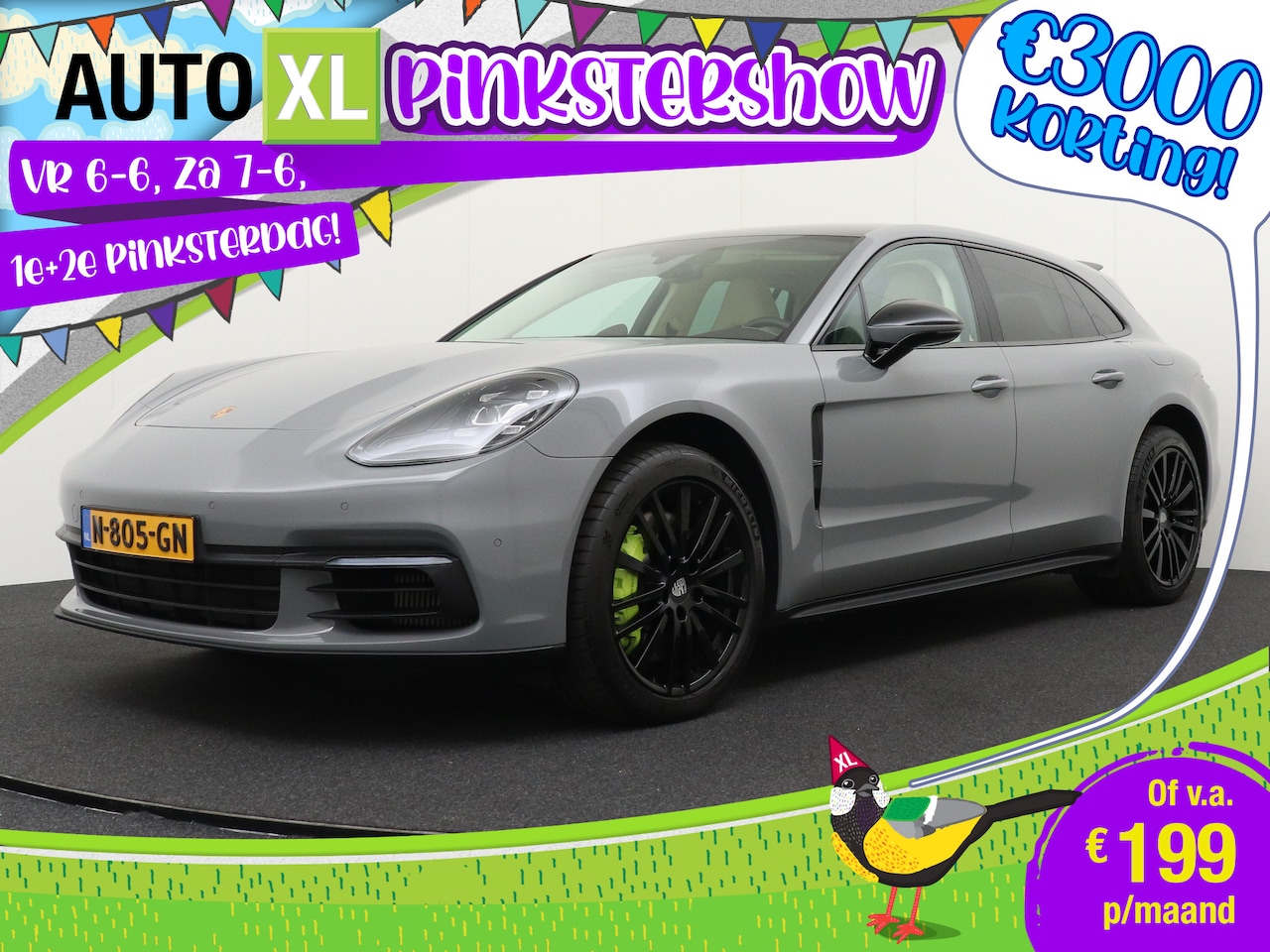 Porsche Panamera Sport Turismo - GTS Edit. 2.9 PHEV Sport Chrono BOSE-Sound 3 - AutoWereld.nl