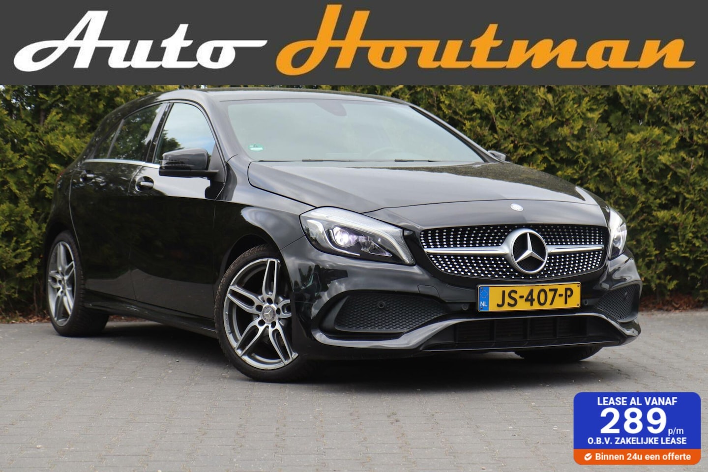 Mercedes-Benz A-klasse - 180 AMG Night Edition Plus Automaat|Leder|Airco|Cruise|Pdc|Iso-Fix|Xenon|Led|Nav - AutoWereld.nl
