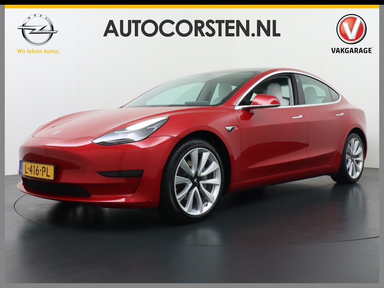 Tesla Model 3 - RWD+ 60kWh 325PK **LFP ACCU** Ivoor Interieur 19"Lmv FSD-3 Comp. AutoPilot Leder PanoDak A - AutoWereld.nl