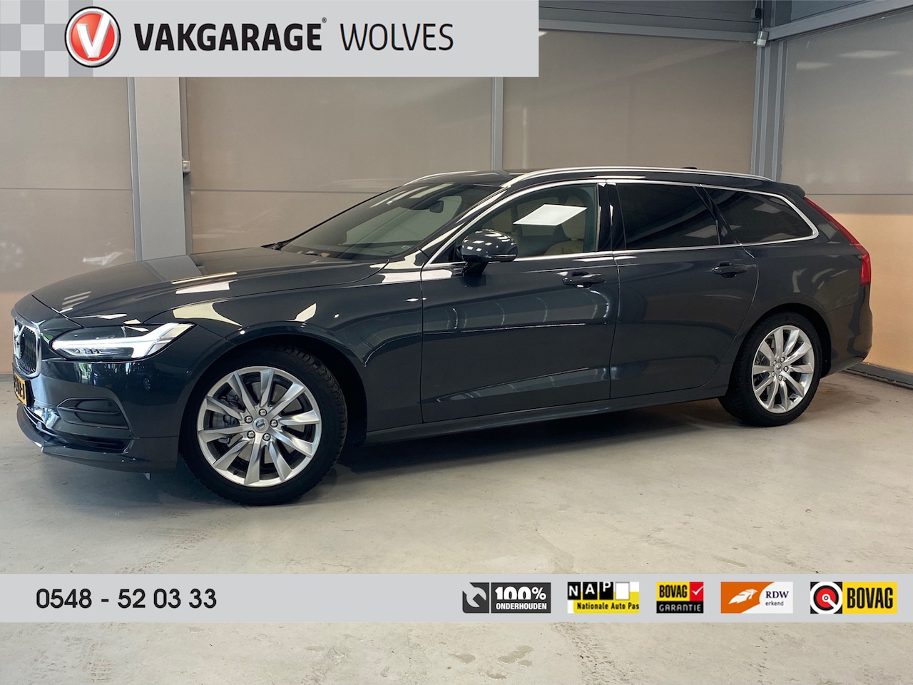 Volvo V90 - 2.0 T5 Momentum Pro | LEER | LED | ADAPTIVE CRUISE | CAR PLAY | - AutoWereld.nl