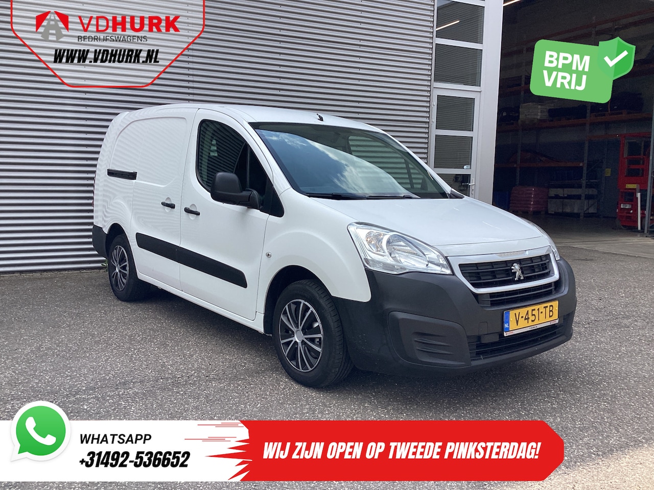 Peugeot Partner - 1.6 HDi 100 pk L2 EXPORT ONLY EUR6/ Airco/ Cruise/ Trekhaak - AutoWereld.nl