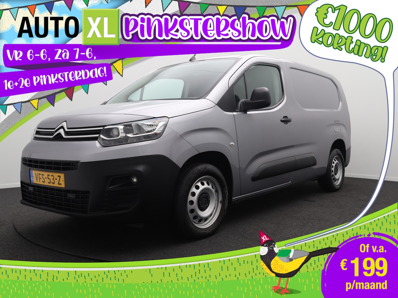 Citroën Berlingo - 1.5 BlueHDI 102 PK Club XL 3-Persoons Carplay Cruise Control  1 - AutoWereld.nl