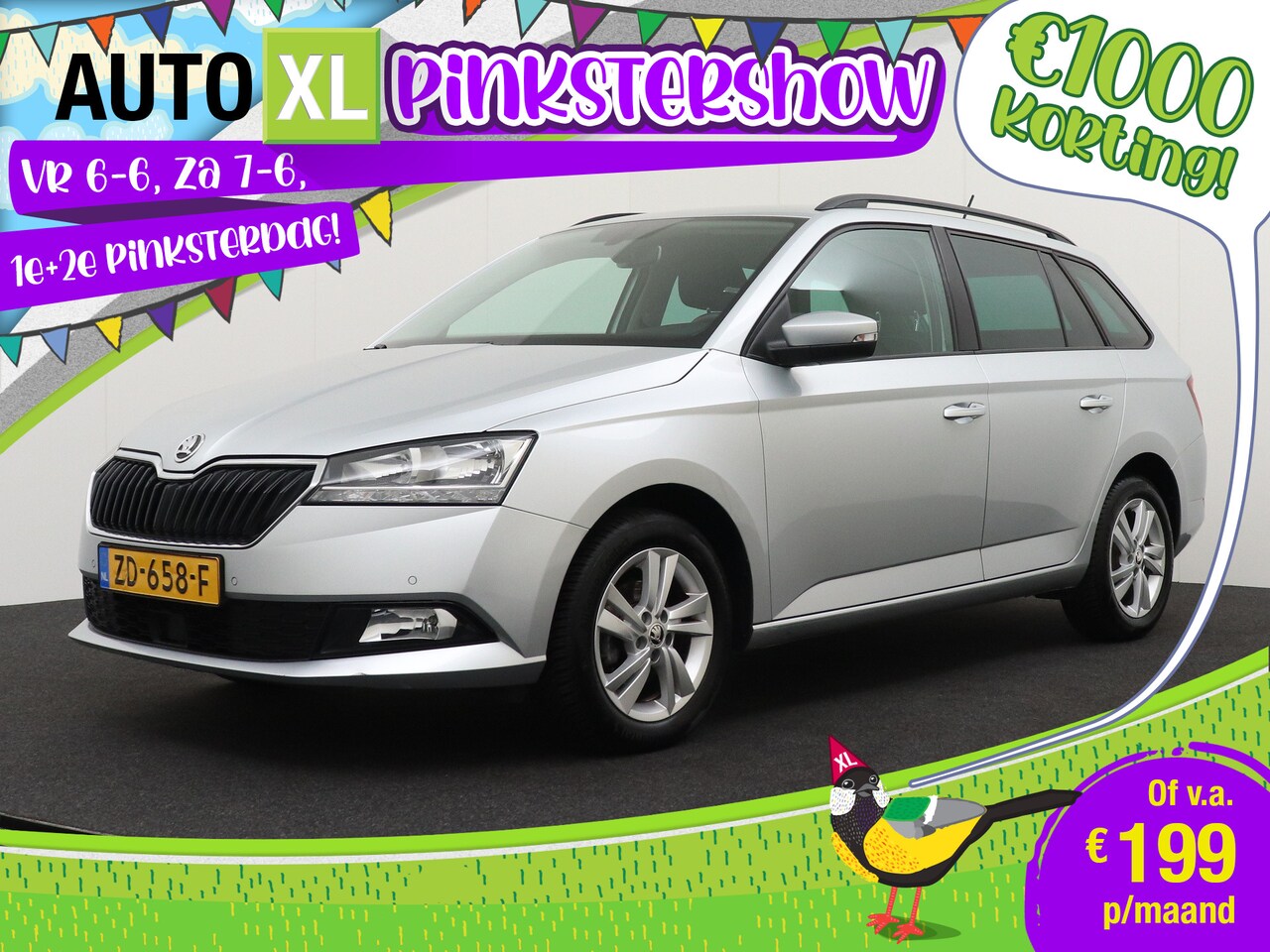 Skoda Fabia Combi - 1.0 96 PK TSI Style Trekhaak Climate Cruise Park. Sens LED 1 - AutoWereld.nl