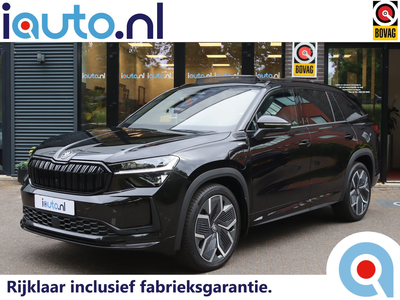 Skoda Kodiaq - iV 1.5 TSI PHEV Sportline Pano/Matrix LED/DCC/ACC/Keyless/Camera/20"/Elek. stoel/Trekhaak - AutoWereld.nl