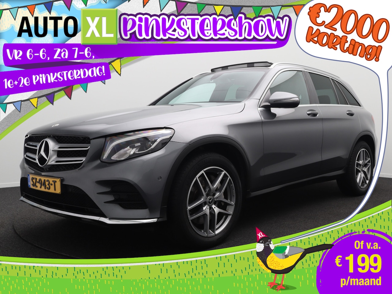 Mercedes-Benz GLC-klasse - 250d 204 PK 4MATIC Aut. AMG Trekhaak Pano-dak Stoelverw. 2 - AutoWereld.nl
